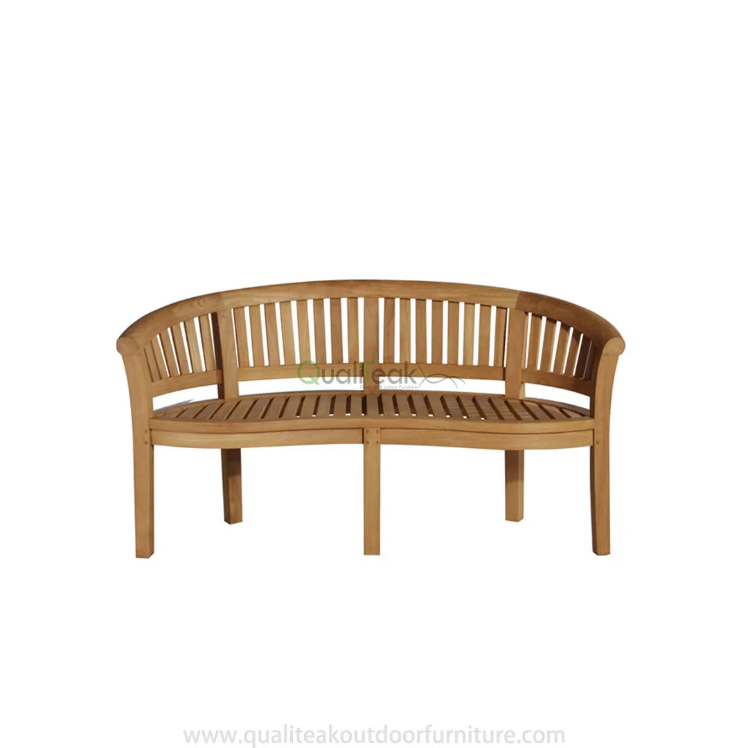 Classic Design Curved Teak Garden Bench For Outdoor  Cheap Price