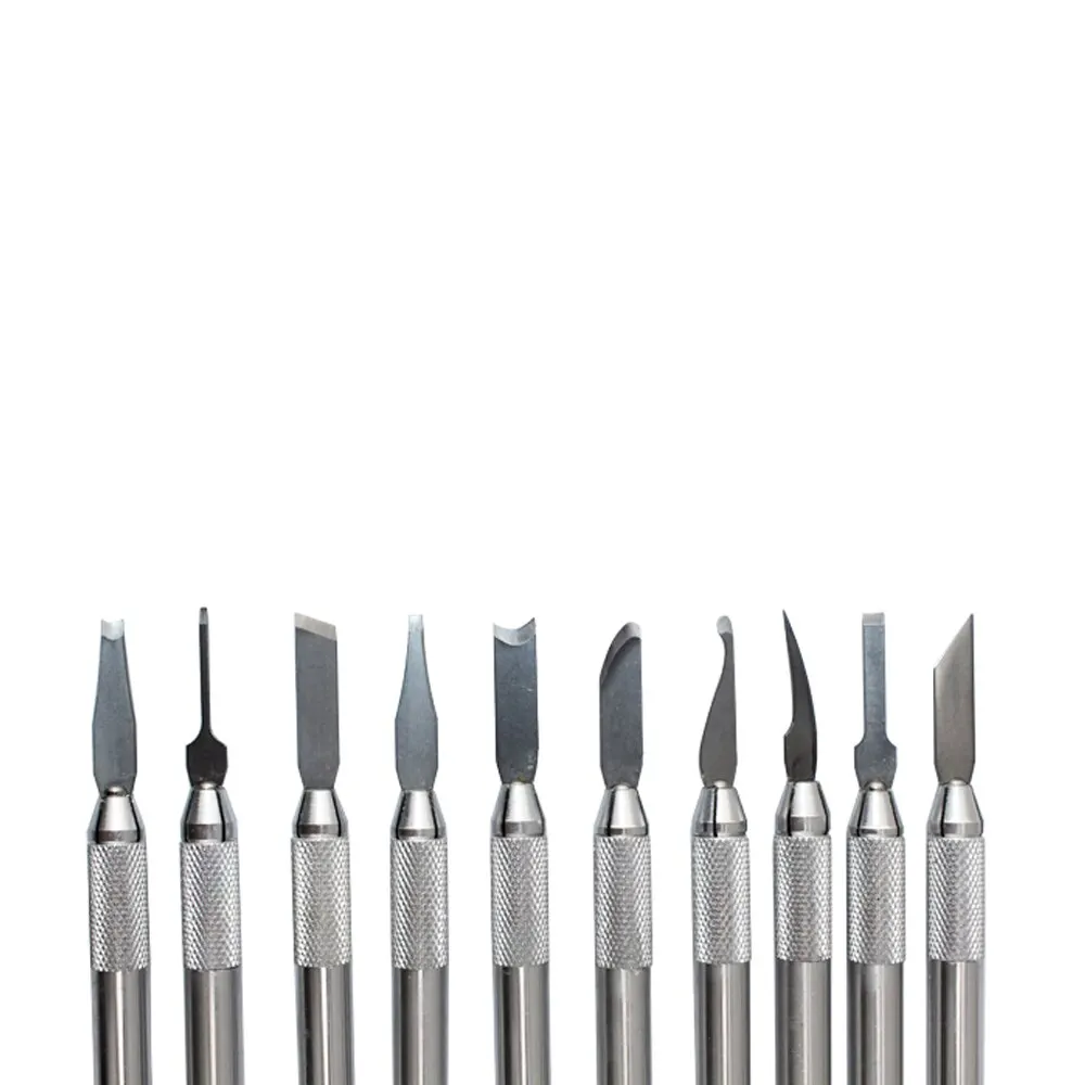 Dental Wax Carving Set Surgical Dentist Sculpture Knife / Stainless Steel Dental Wax Carving Tool Set