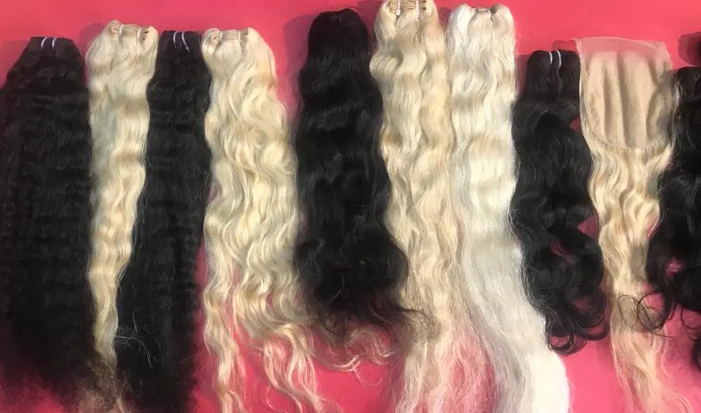 New Cuticle Aligned Unprocessed Indian Grey Bulk Human Hair Extensions !!!!!!