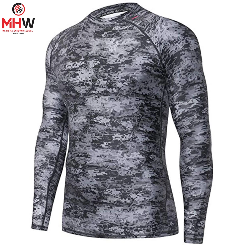 Men 3D Rash Guard Compression Shirt Quick Drying Fitness Clothing MMA Fashion Rash Guard