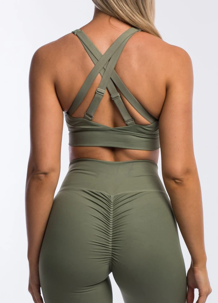 Women Outfit Sexy Yoga Bra Fitness Active-Wear High Elastic Sports Wear Bra