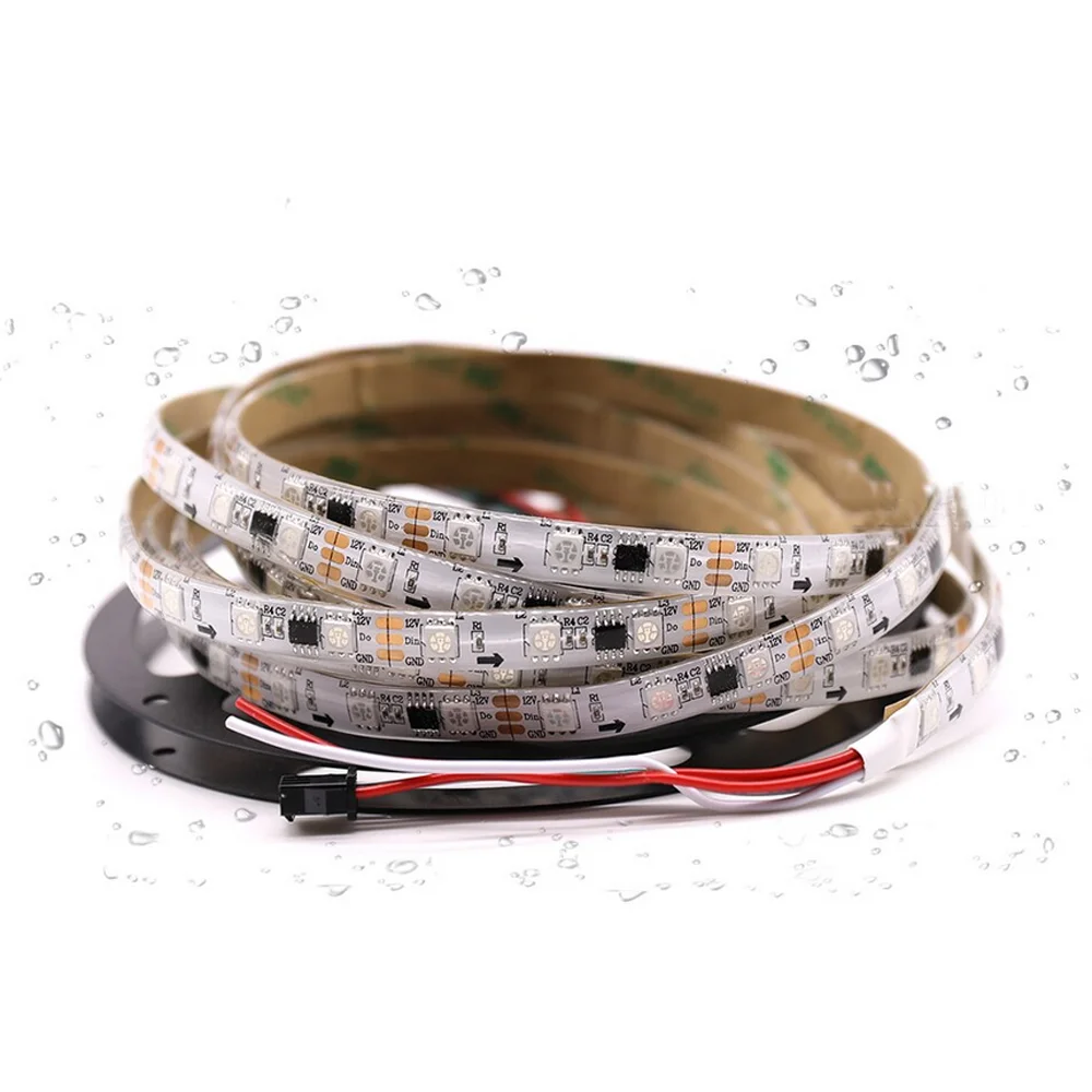 5M/Roll Chasing Effect LED Strip Lights Kit Dream Color 12V 5A SMD5050 controller  12V 5A Power supply Remotee