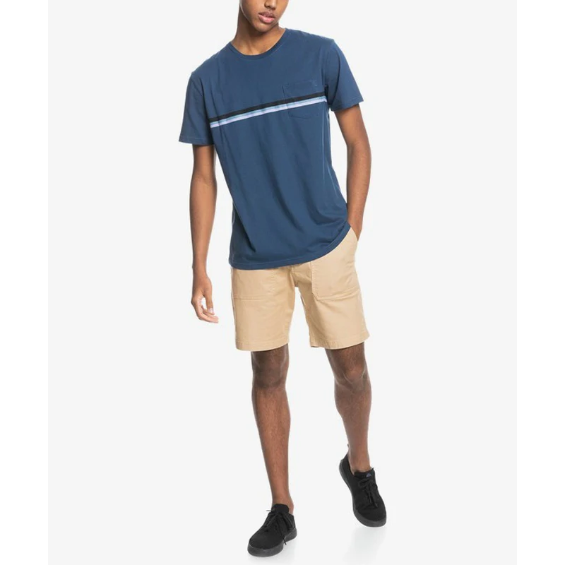  Мужская синяя дизайнерская повседневная одежда с подкладкой спереди хорошая Спортивная футболка для фитнеса спортзала низкая цена унисекс