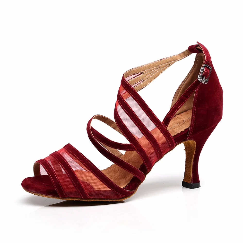 Ladies Latin Dance Shoes Professional High Heeled Custom Tango Jazz Salsa Dancing Shoes Women Wholesale