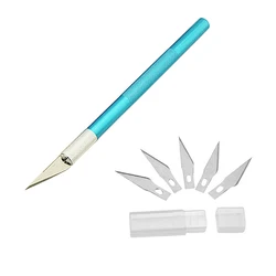 AK Sculpting Gum Paste Carving Baking Pastry Tools 6Pcs Blades Knife Fruit Fondant Cake Decorating Tools Carving Knife