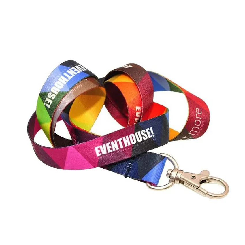 good price yoyo id badge reel card holder dye sublimated silk screen printing lanyards