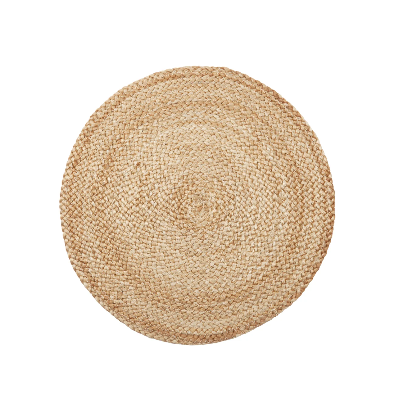 Top Quality Customized Wholesale Round Braided Placemats Natural Jute Covered Place Mats From Bangladesh