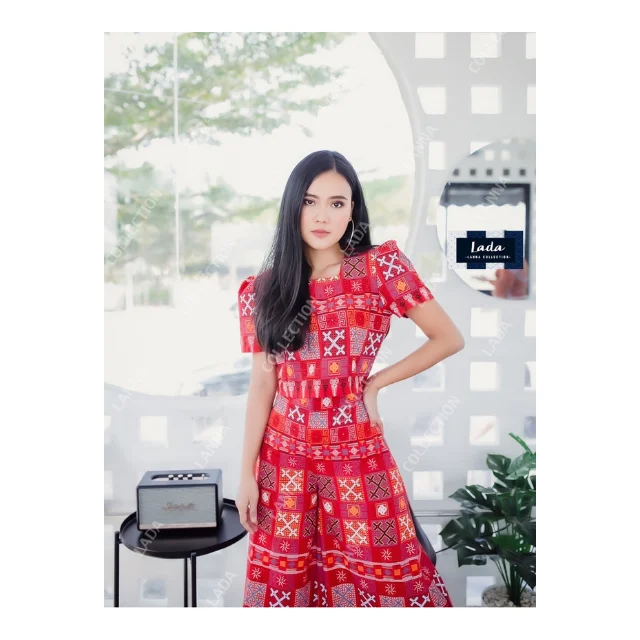 Лидер продаж тайские повседневные женские платья премиум-класса ручная работа Лада Лана коллекция 021 (укороченный комплект + брюки)