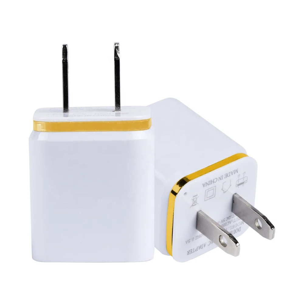  Универсальный 2A Dual USB Автомобильное зарядное устройство Быстрая зарядка для путешествий по стандартам ЕС/США штекер Адаптер переносного сетевого зарядного устройства iPhone