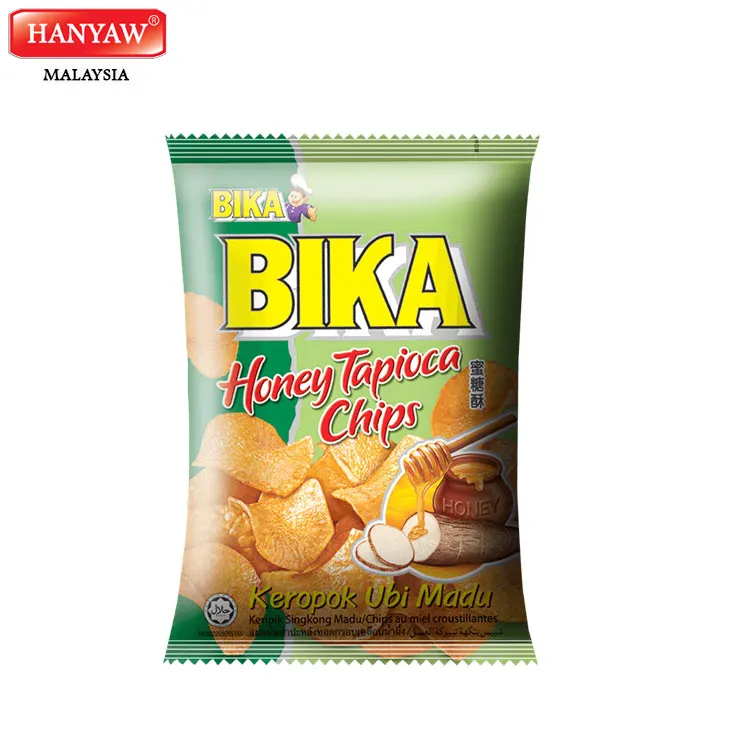 [Малайзия] Быстрая доставка + сертифицированные Халяль чипсы BIKA Honey Tapioca (10 шт. x 6 мешков x 70 г/коробка)