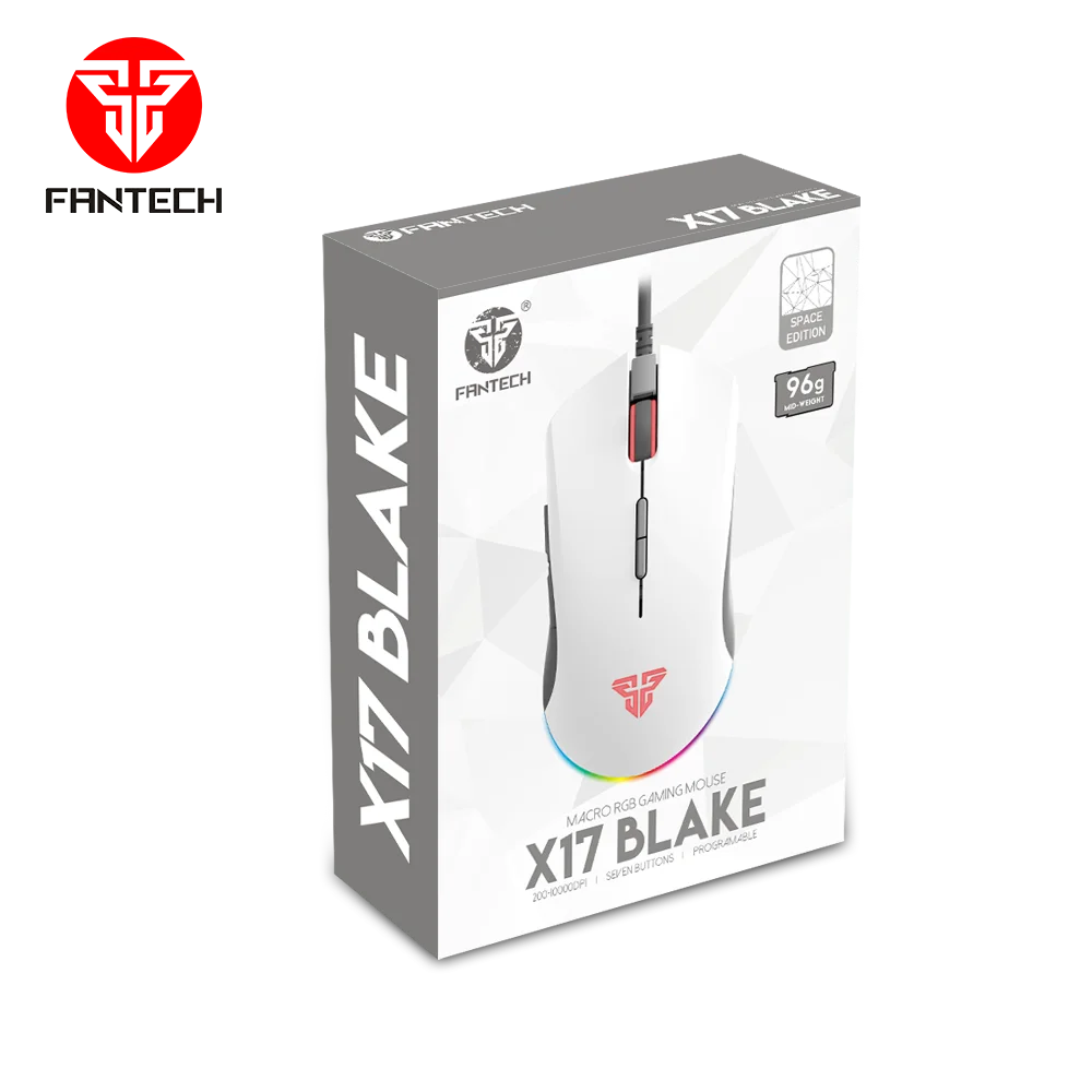 Fantech X17 Space Edition Best White Color Design Ergonomic Shape Mouse