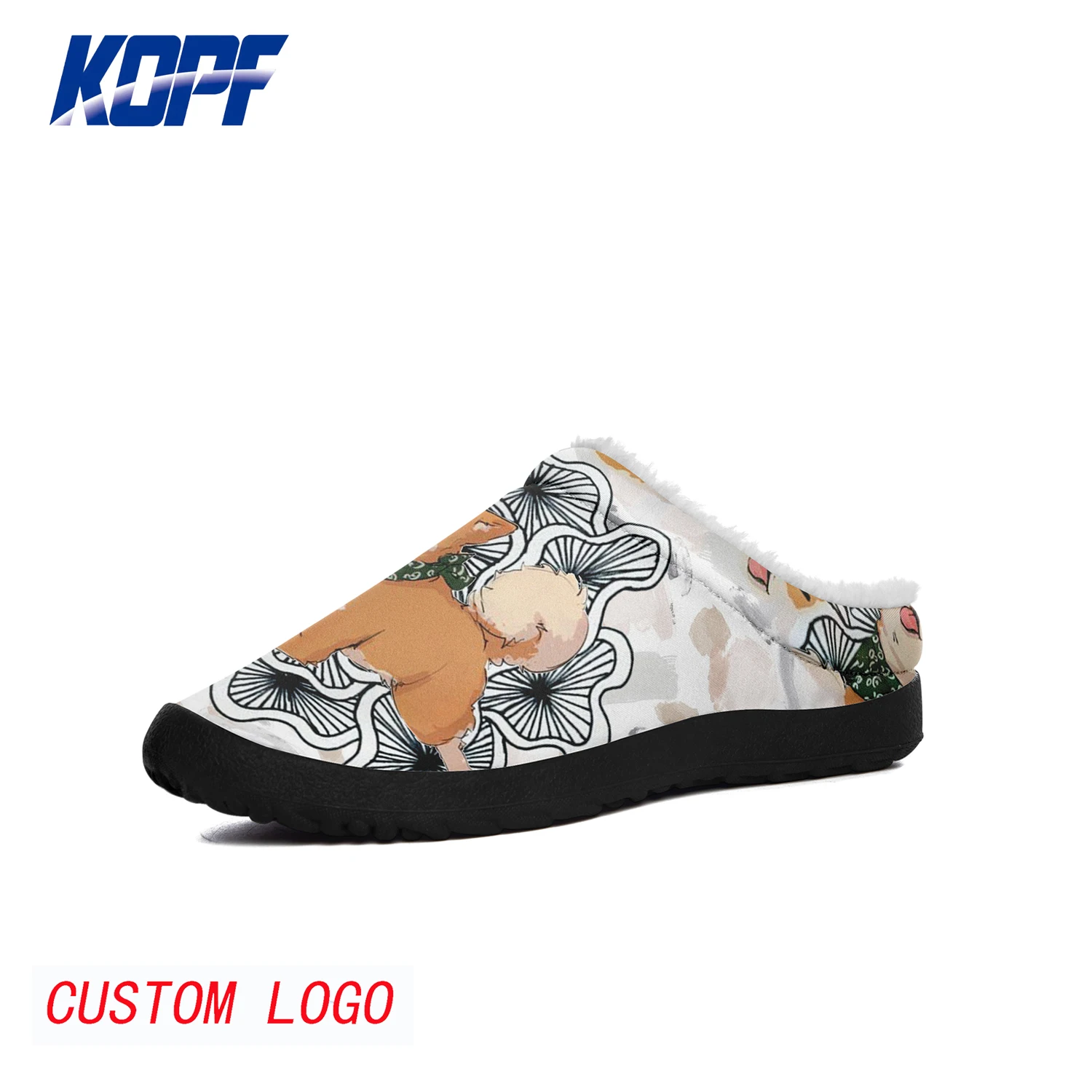 Cheap factory price custom slippers plush cute animal slippers girls and boys  bedroom slippers