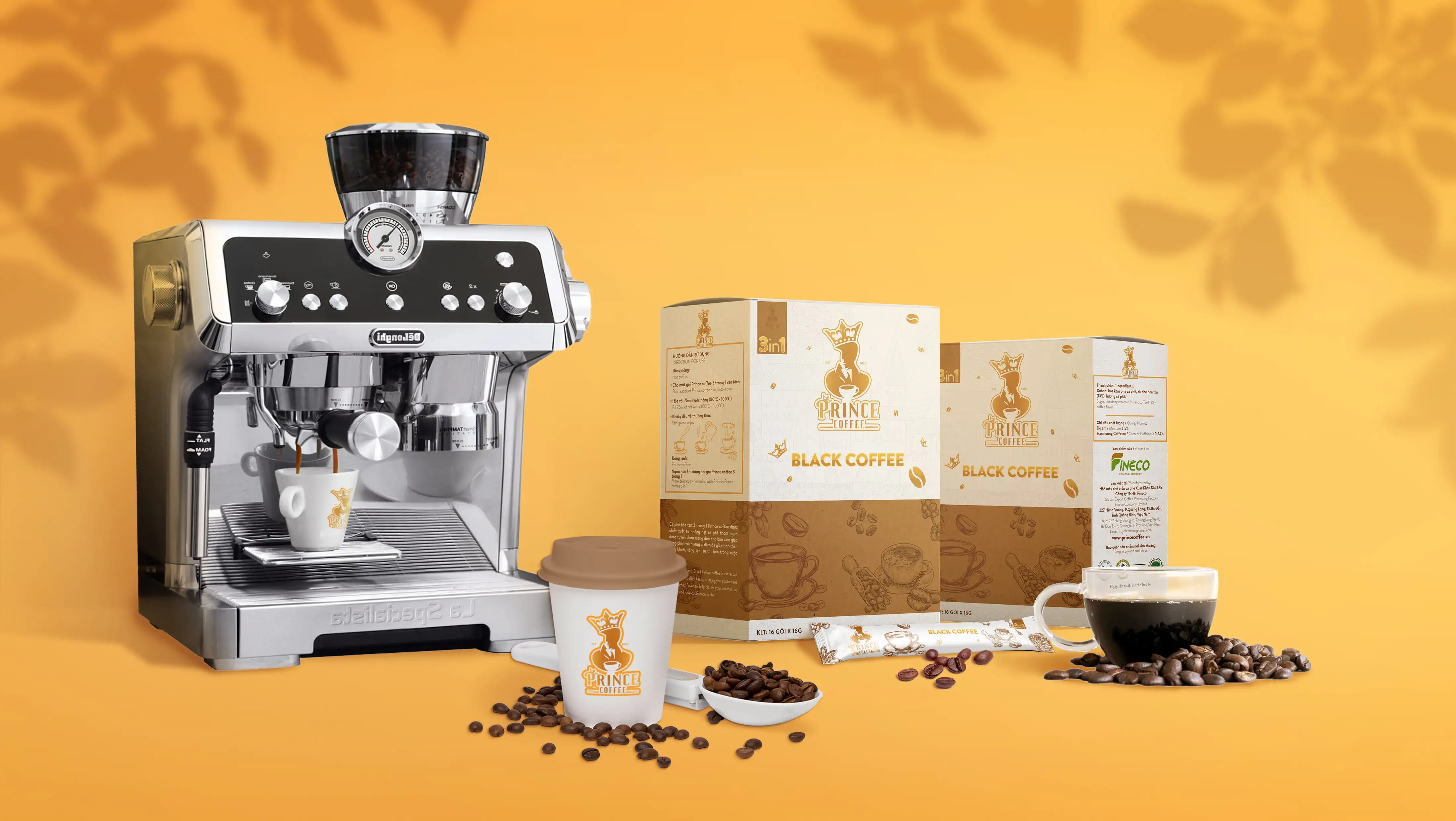 Высококачественный мгновенный черный кофе со смешанным оптовым заказом сделано во Вьетнаме