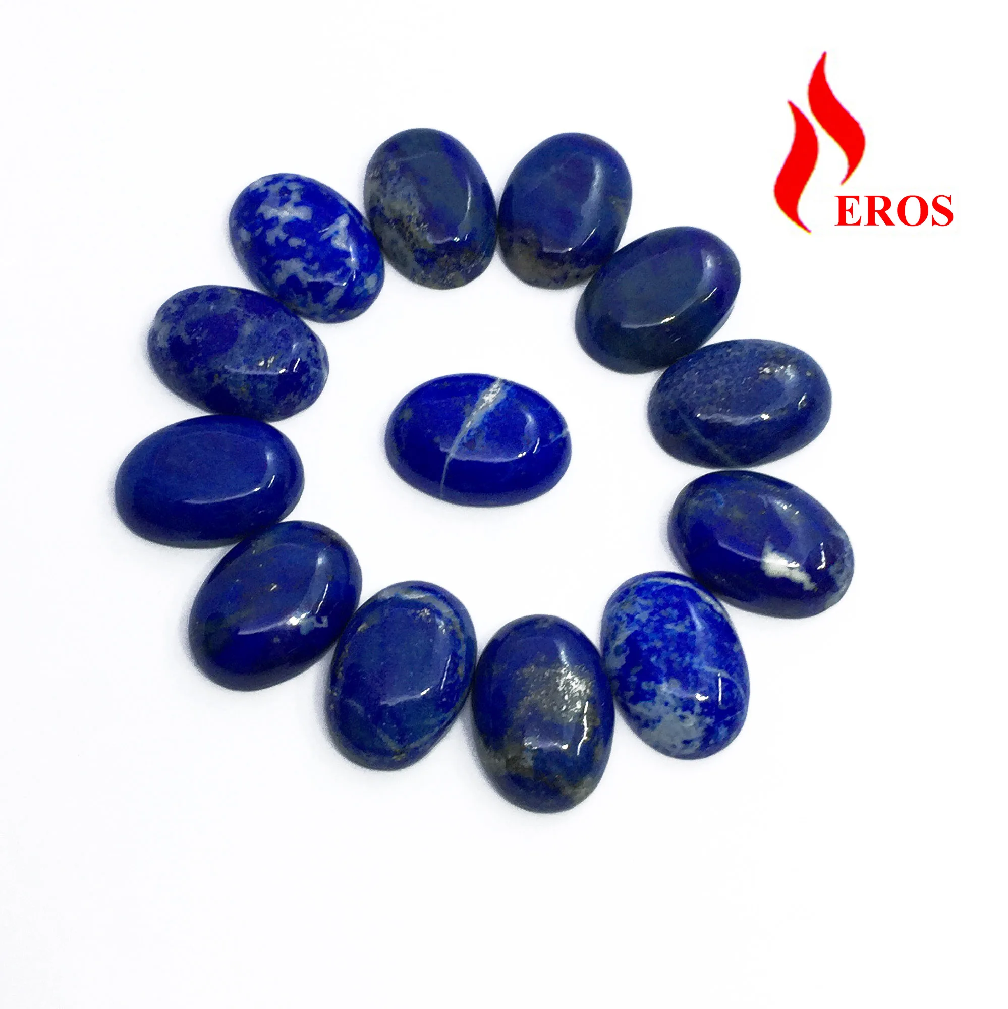 Натуральный Лазурит кабошон с плоской задней поверхностью Высокое качество Синий свободный драгоценный камень индийское производство оптом Камень
