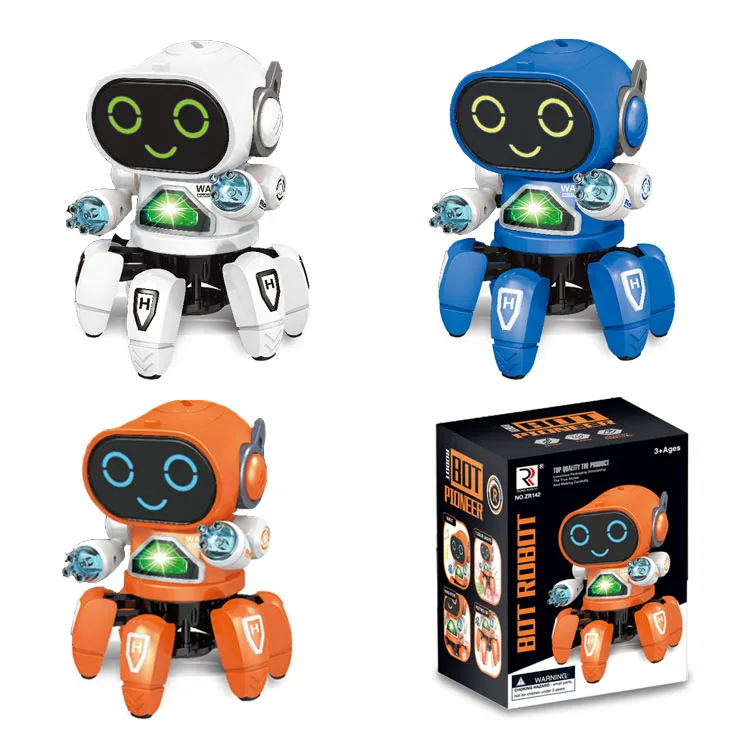 2022 Colorful Glowing Singing Smart Intelligent Robot Toys For Kids