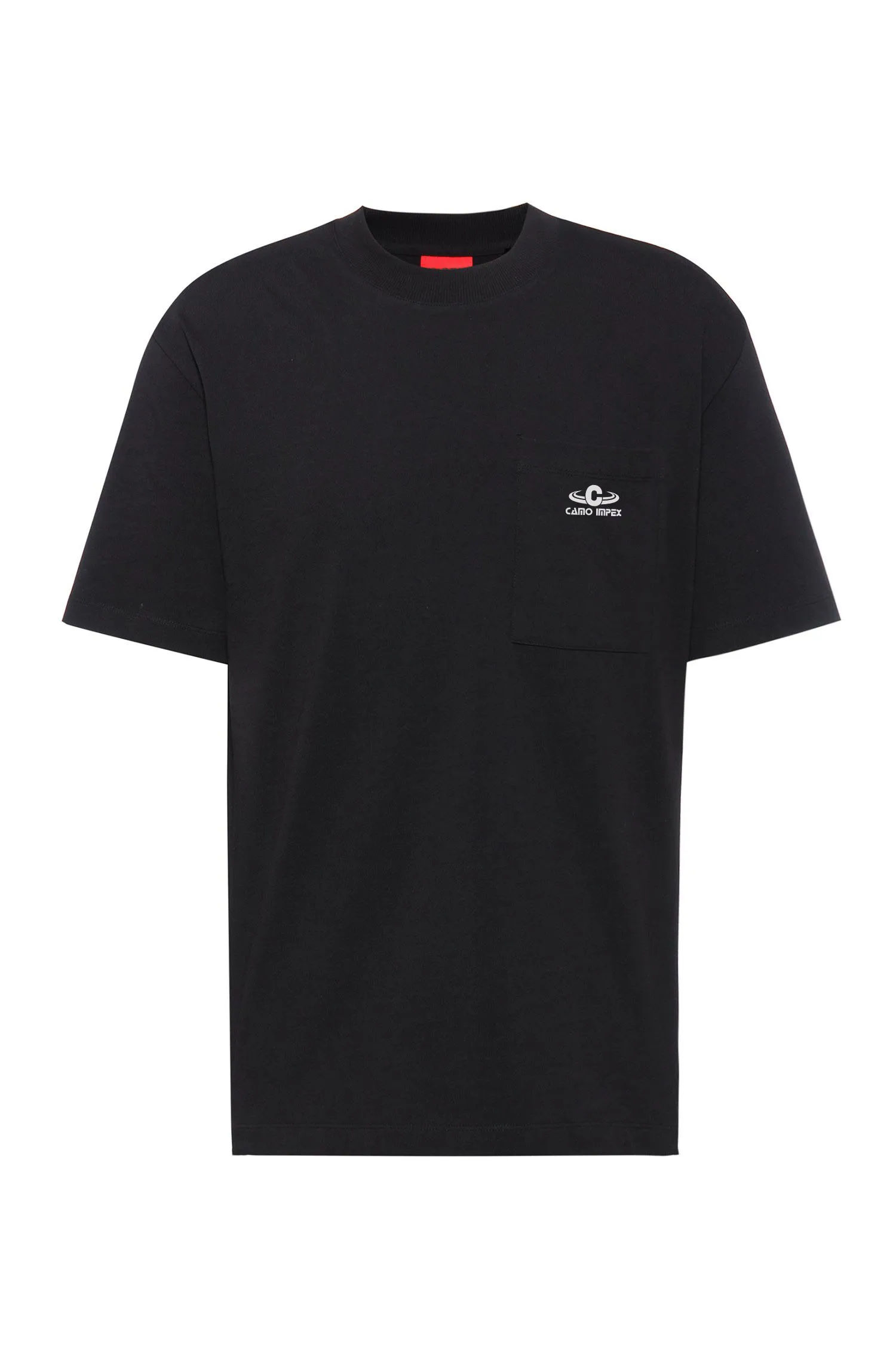 2021 Custom New Relaxed-Fit T-shirt In Cotton With Red Logo Tape With Custom Logo Manufactured By Camo Impex