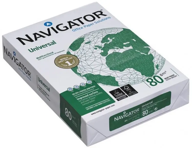 Оригинальная копировальная бумага A4 для Португалии Navigator 80 г/м2/75 г/м2/70 г/м2 оптовая продажа 500 листов высокого качества