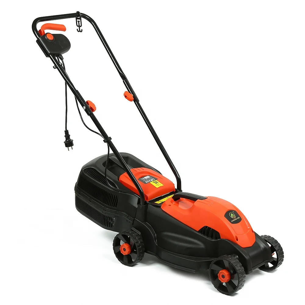 Supplier sale hand push corded plastic metal powered electric lawn mowers