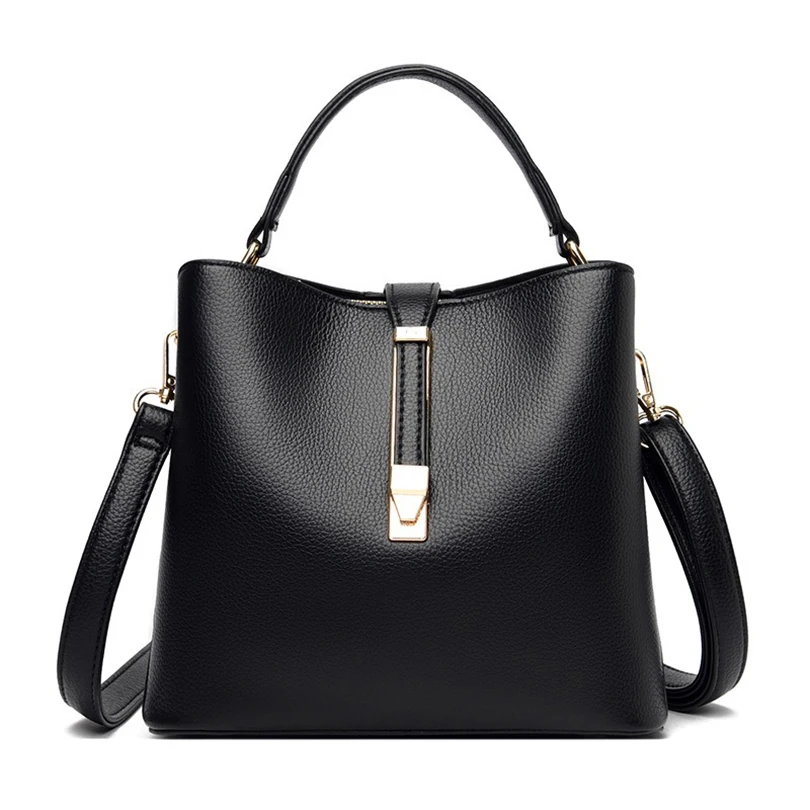 Hot sale shiny leather women shoulder tote handbag ladies bags luxury hand bag