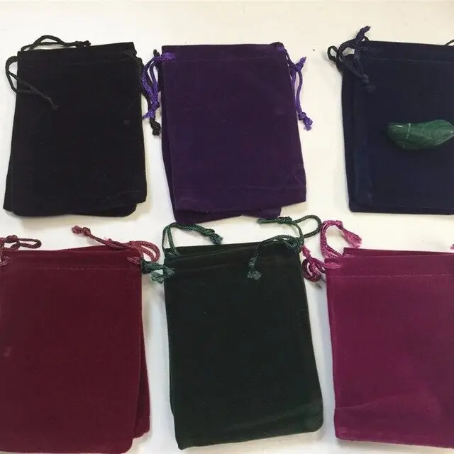 Custom Logo Promotion Microfiber Fabric Emboss Print Drawstring Bag Small Velvet Jewelry Pouch