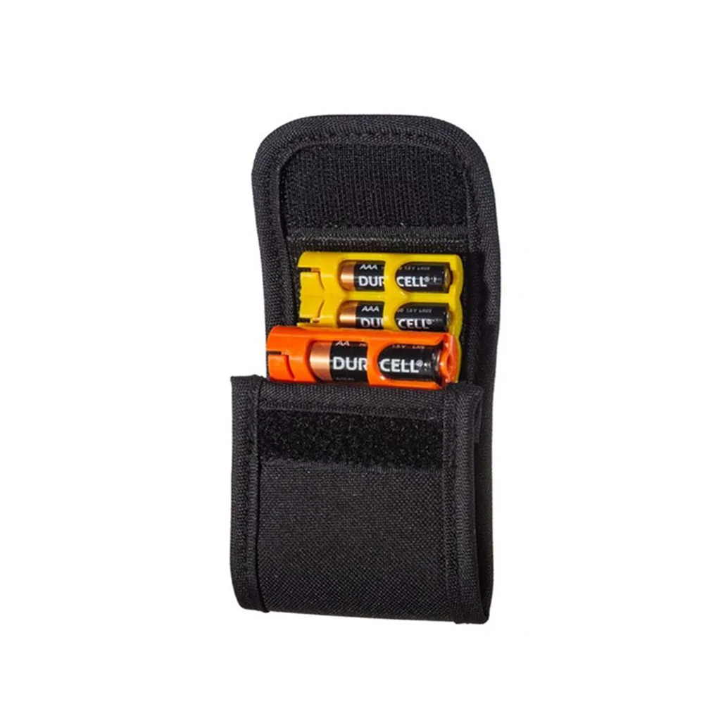 Storacell Large Pouch Caddy Black Case Battery Holder Compact Easy Dispenses Batteries Caddy with One Hand Safety