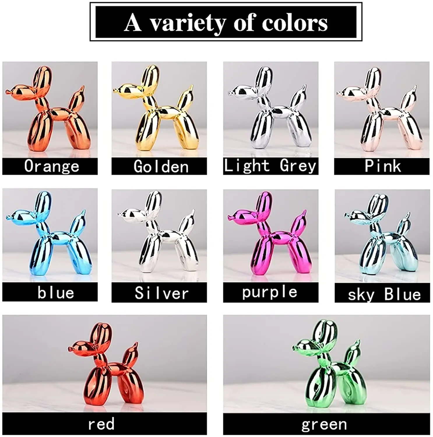 Металлический шар собака Скульптура Статуэтки Showpiece для гостиной спальни полка витрина домашний декор Металлическая статуэтка скульптура