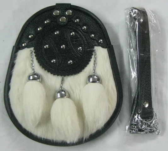 SI - SCOTTISH LEATHER RABBIT SPORRAN