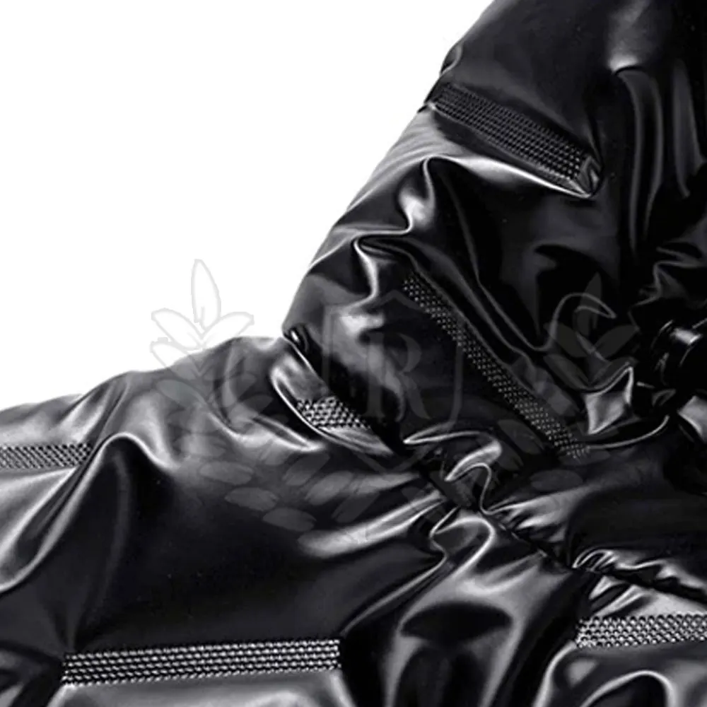 Jacket Men Hand Pockets Turn Down Collar Zip Up Front Durable  Casual Wear Puffer Jacket