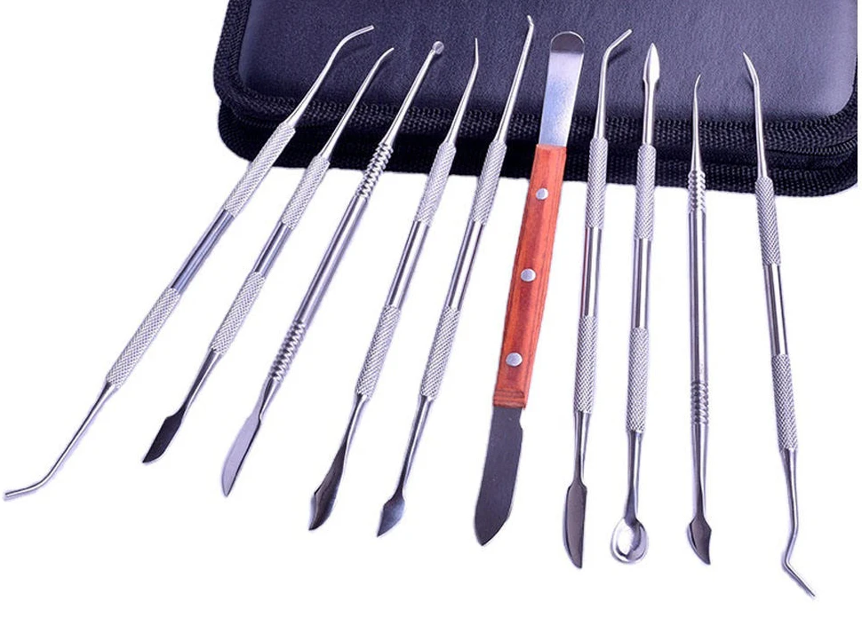Медицинское стоматологическое лабораторное оборудование высокого качества набор инструментов для резьбы по воску хирургический стоматолог скульптурные ножи 10 шт.