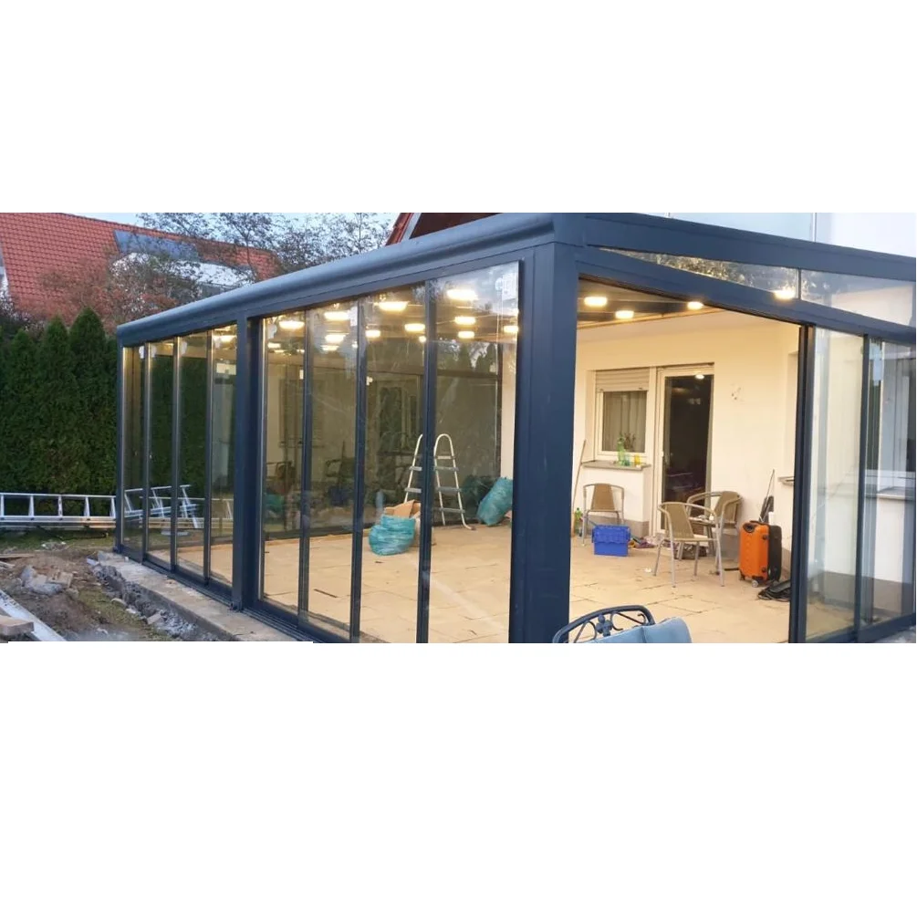 Aluminum Heat Glazed Sliding Glass Balcony Systems Color Coated - Exclusive Design
