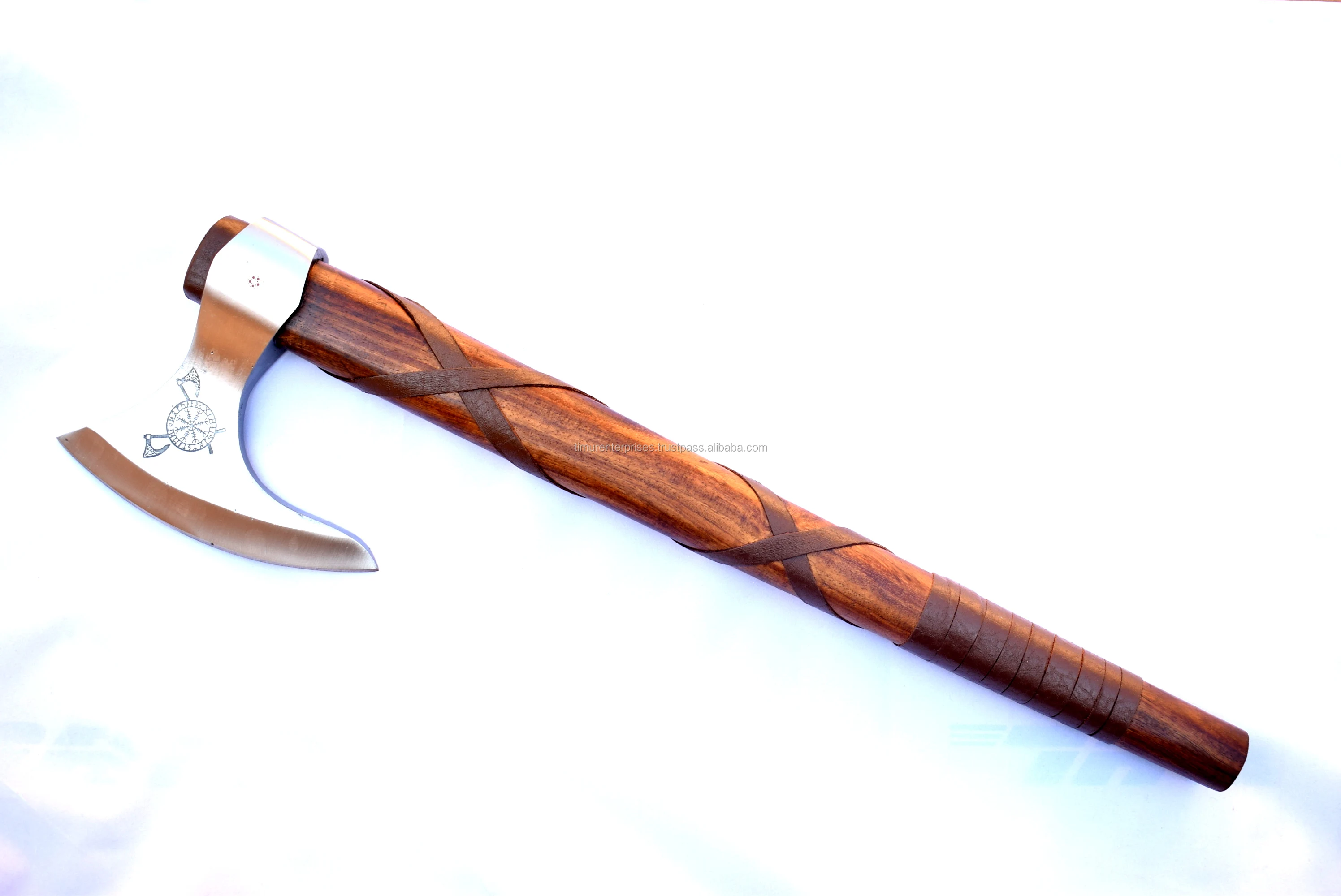 HAND FORGED  HIGH CARBON STEEL ODIN VIKING AXE FUNCTIONAL ART TOMAHAWK VIKING AXE CAMPING OUTDOOR HUNTING AXE V-0012