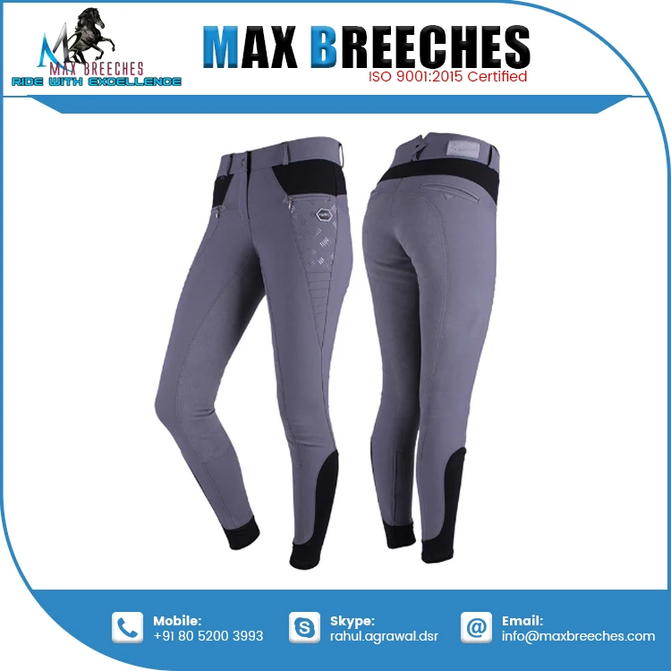 Wholesale Price Full Seat Riding Breeches Silicone Horse Riding Breeches Comfortable Silicon Knee Patch Breeches
