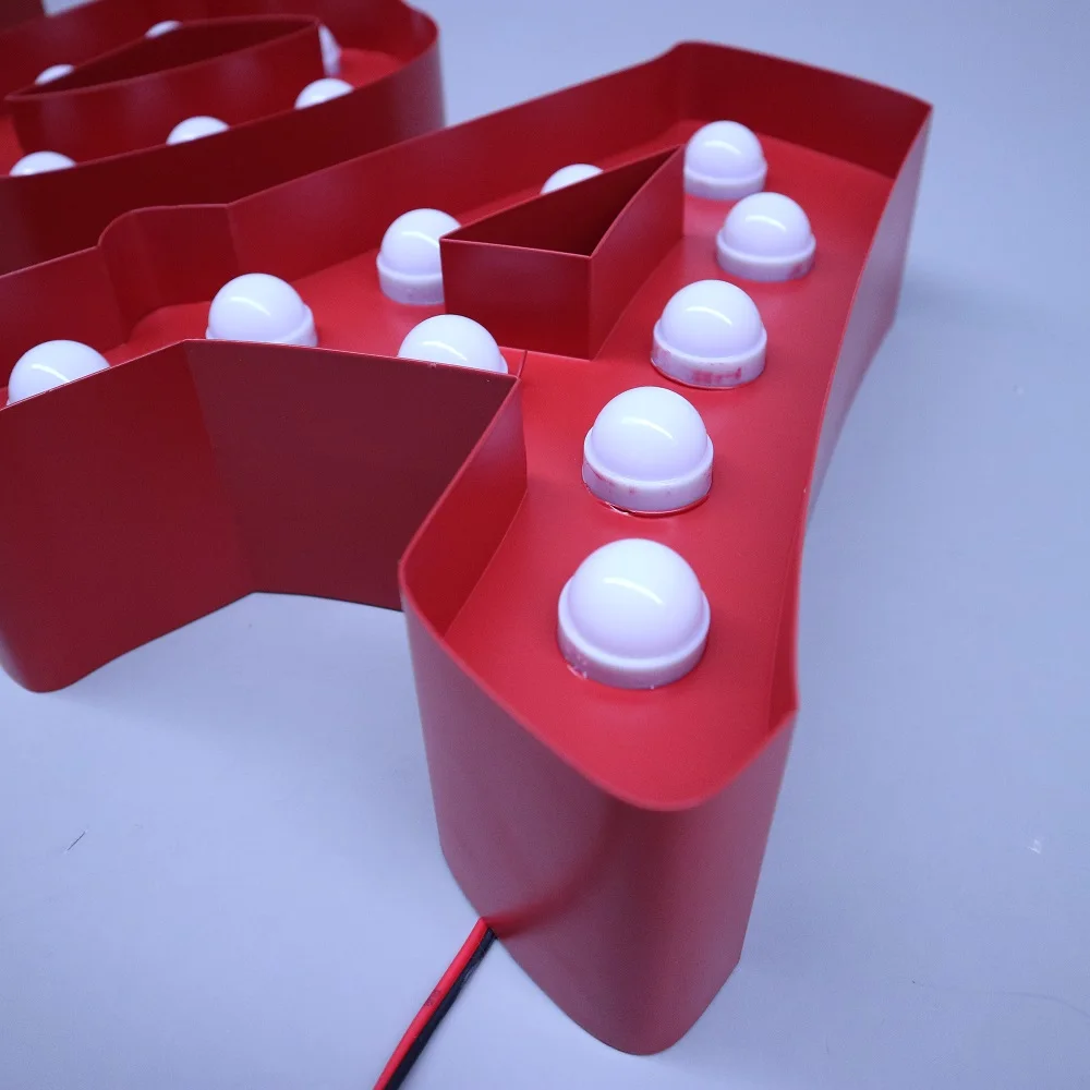 
1-5 Years Of Warranty Lighting Metal Marquee Letters 3D Led Letter Lights Bulbs Sign 