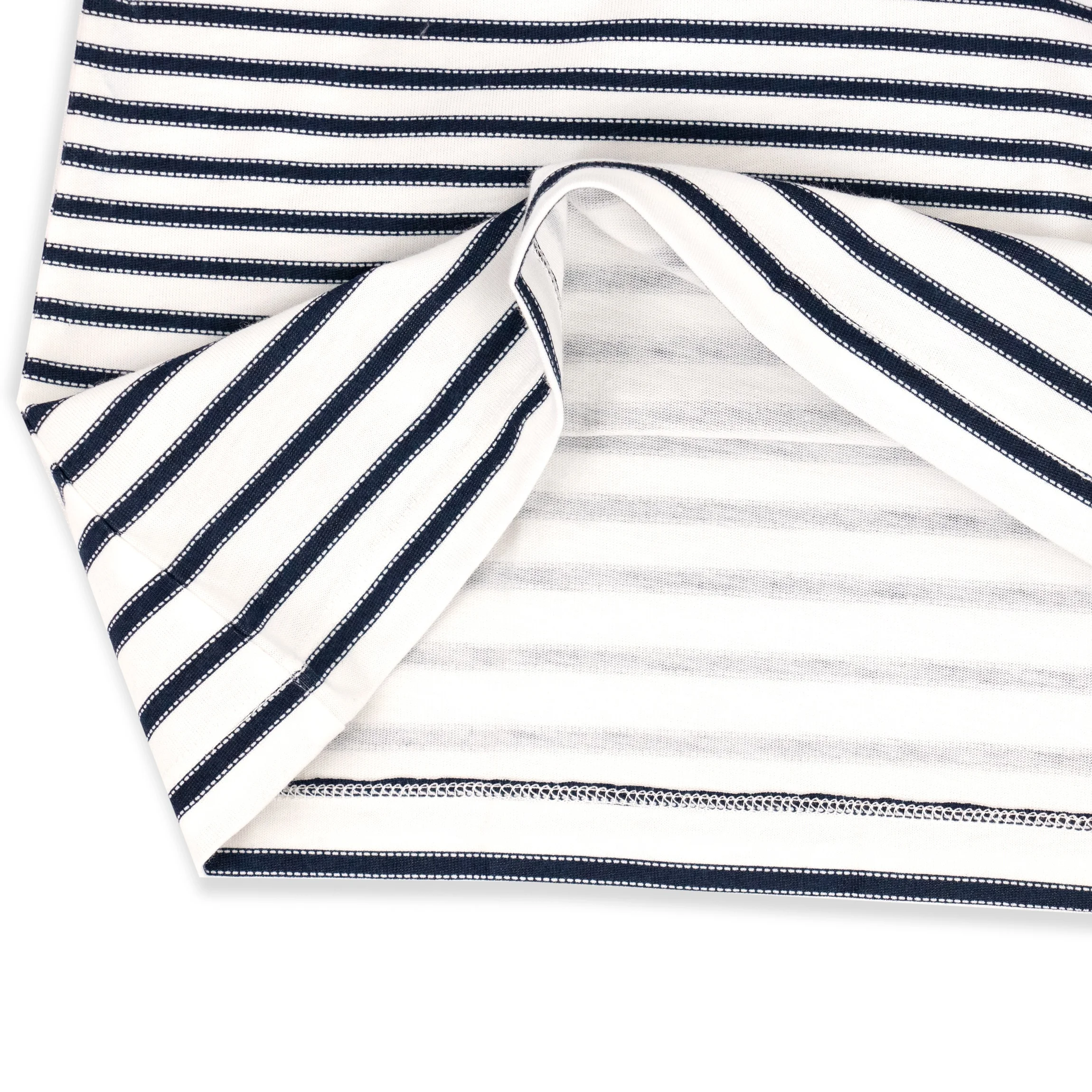 American New Fashion Design Cotton Long Sleeve OEM Custom Oversized Black Strips Print Tshirts for Women