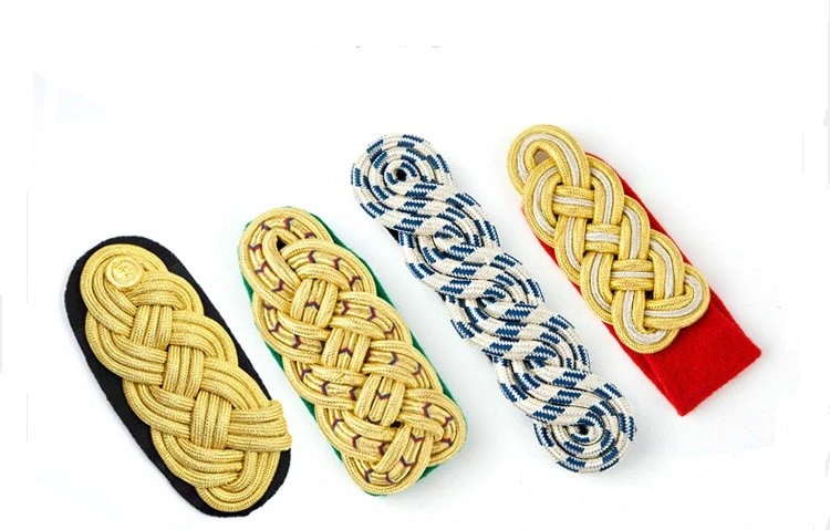 Exquisite Army Star Rank Shoulder Boards Officer Uniform Epaulette Senior epaulette Officer military new quality shoulder board