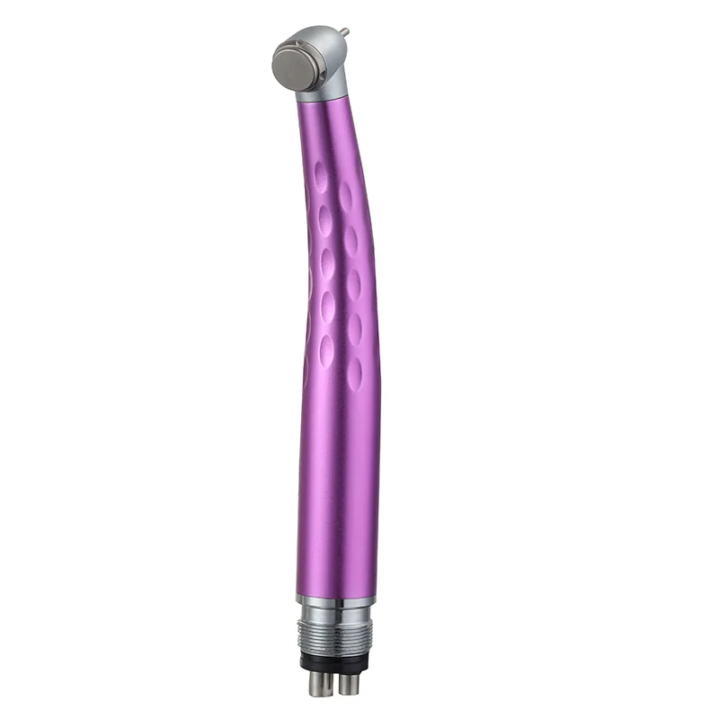 New Pink Dental LED  Self-Power High Speed Handpiece 8 Spray 4 Hole