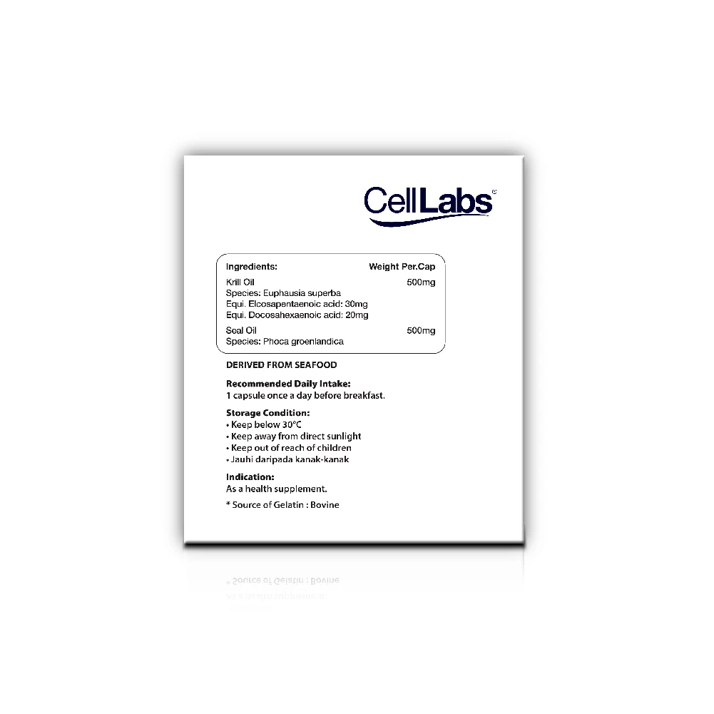 GMP Certified High Quality New Zealand Seal Oil Krill Oil Pills CellLabs SK2 Omega for Knee and Joint Pain