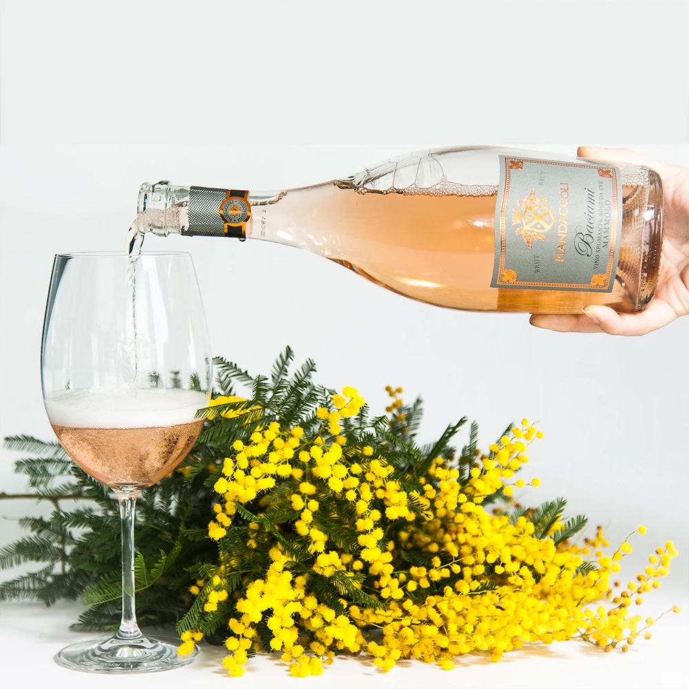  high quality sparkling wine BACIAMI Spumante Brut Rose tuscan grapes rare product magnum