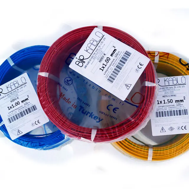 H07V-R Electric House Wiring Copper Wire & Cable BRISCOOL Cable H07v-r H07v-u Pvc Electric Wire