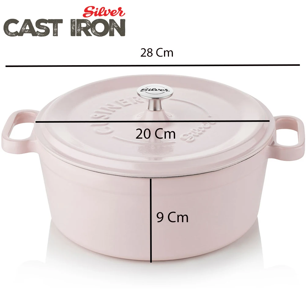 Чугунный горшок, эмалированный, антипригарный, Голландская духовка, кухонная утварь, 20 см, Сделано в Турции, горячая Распродажа, высокое качество