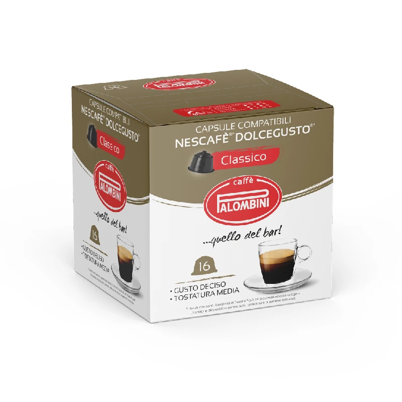 
Первый класс-OEM итальянские-Palombini Dolce Gusto совместимые капсулы-Classico 6x16 (96) капсулы для рынка 