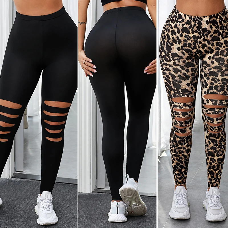 
 Женские черные леггинсы с высокой талией на заказ  