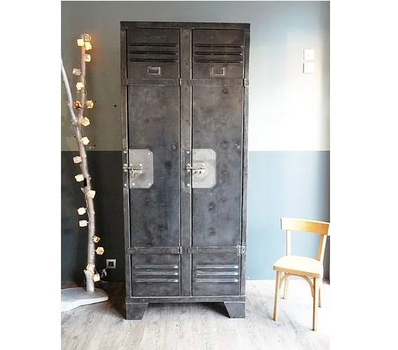 Новый высококачественный винтажный и ретро деревенский классический дизайн металлический стеклянный Восстановленный шкаф для домашнего использования