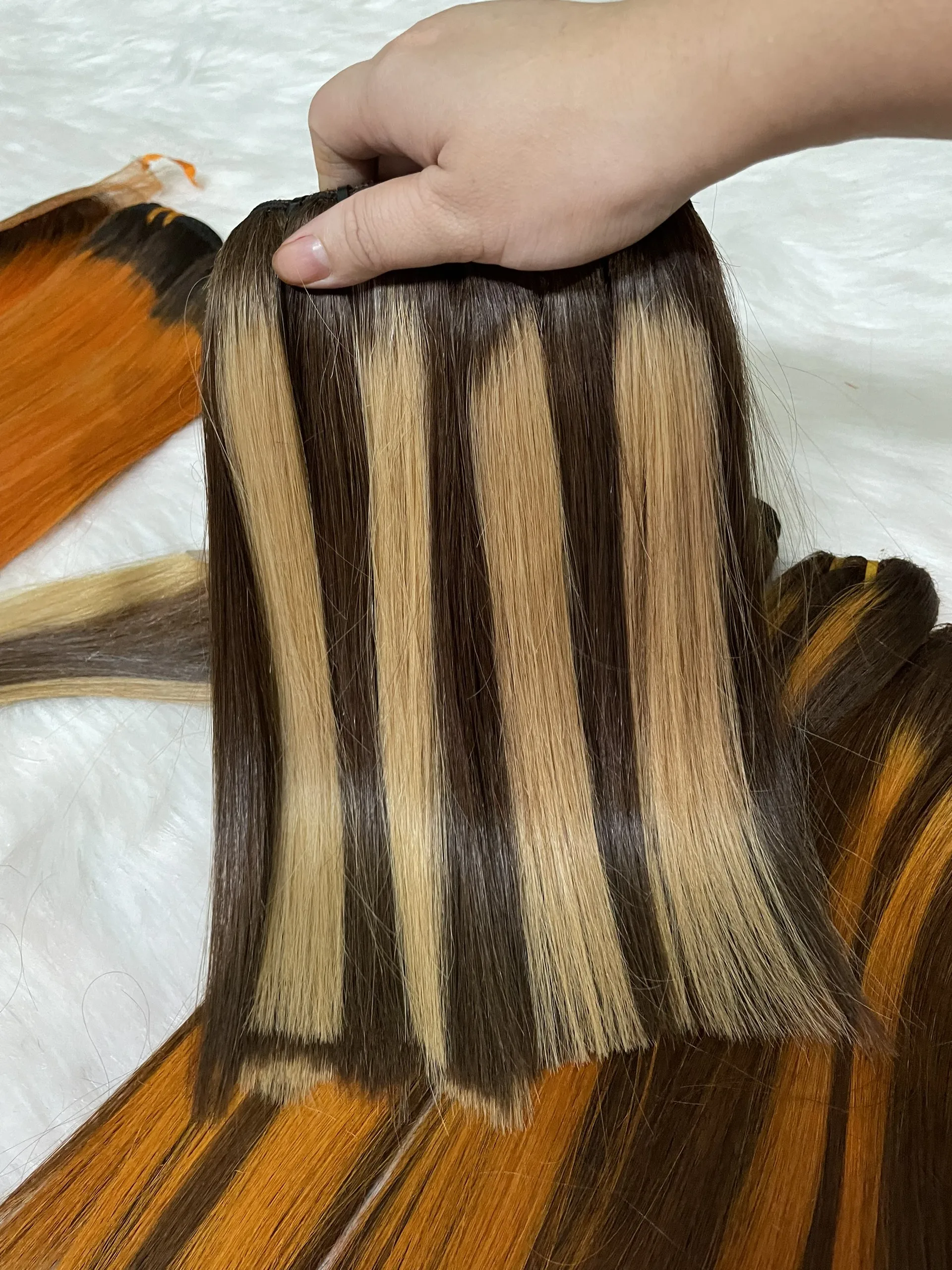 6 октября 2021 года прямые человеческие волосы с застежкой 100% натуральные двойные