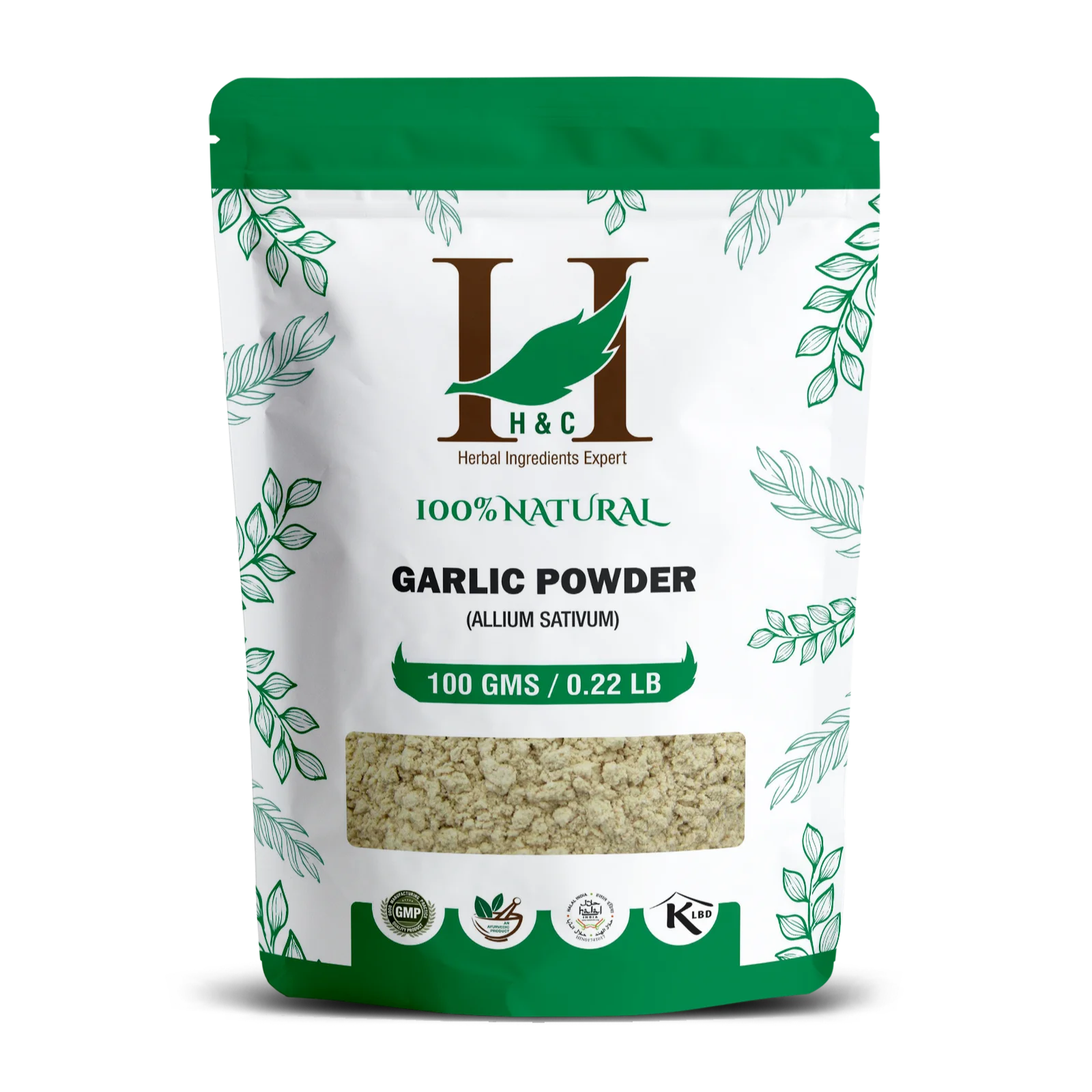 
 Чесночный порошок H & C (Allium sativum) - 100 г/1 кг в упаковке  