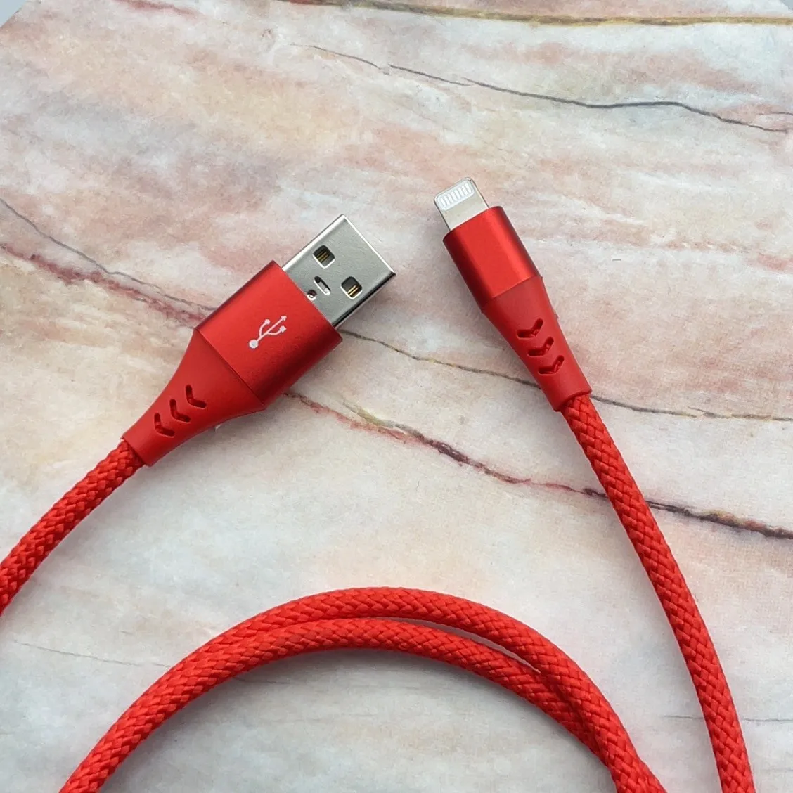 MFi certified lightning cable for iPhone 7, 8, 9, X, 11, 12, Extra Durable Braiding USB A Port