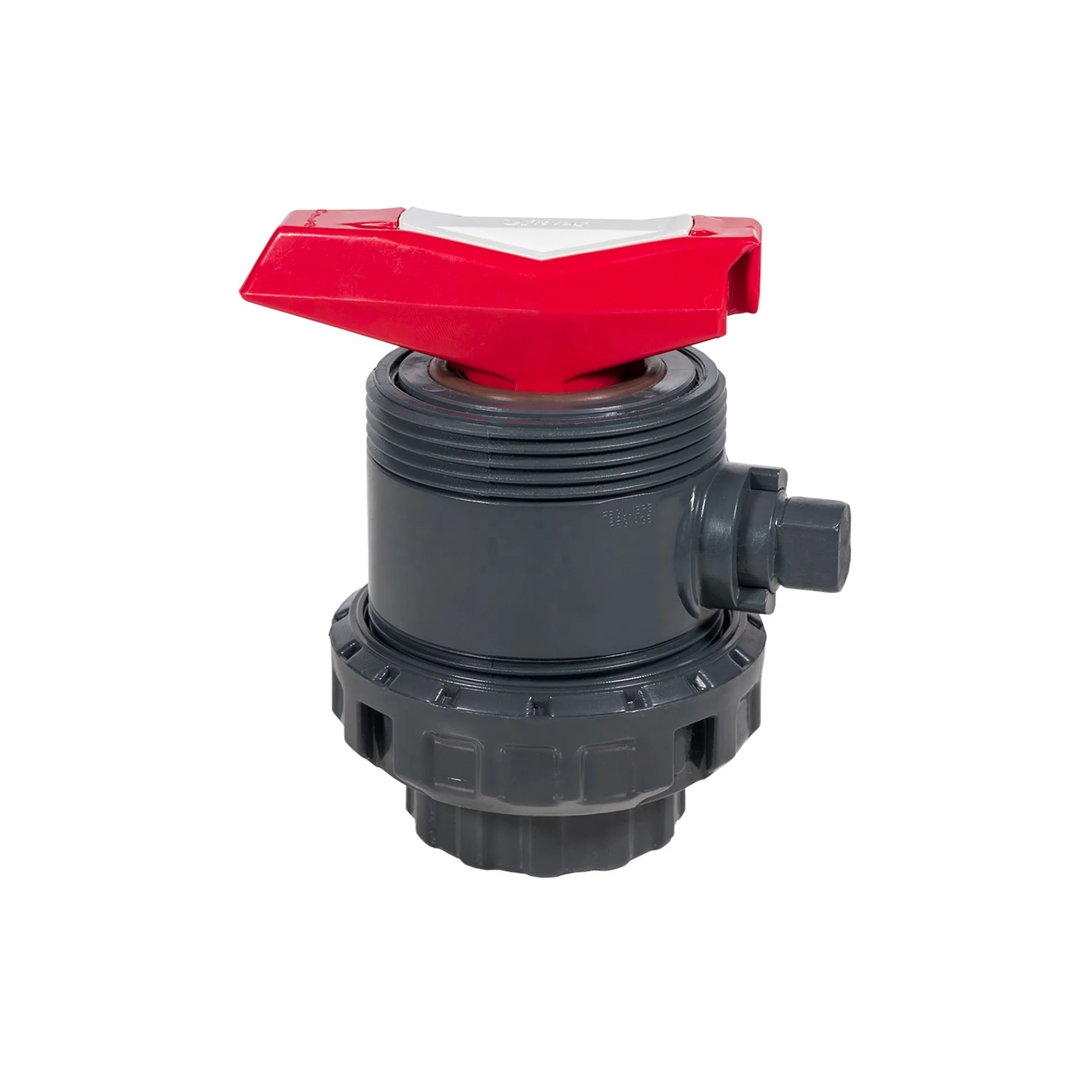 50mm Industrial Ball Valve / free sample / upvc / with red handle / upvc valve / PN16 / threaded / used  for chemical liquid