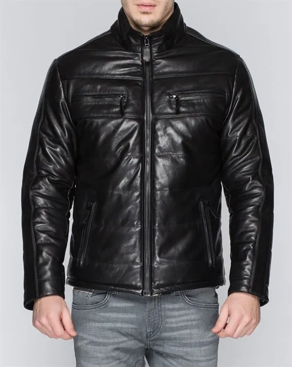 2020 New Arrived Leather Jacket for Men Genuine Leather Shell Racer Jacket Leather Fabric Regular Clothing Length