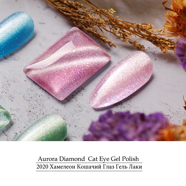  Yidingcheng factory New Hot Aurora Diamond Red cat eye Гель-лак для ногтей 2 вида