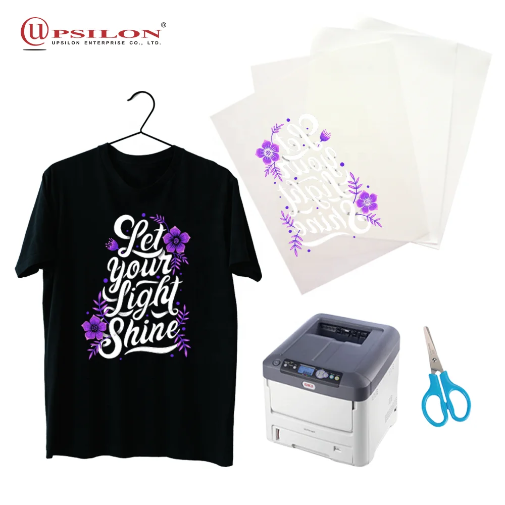 Self Weeding Textiles Dark Transfer Sticker For T-shirt